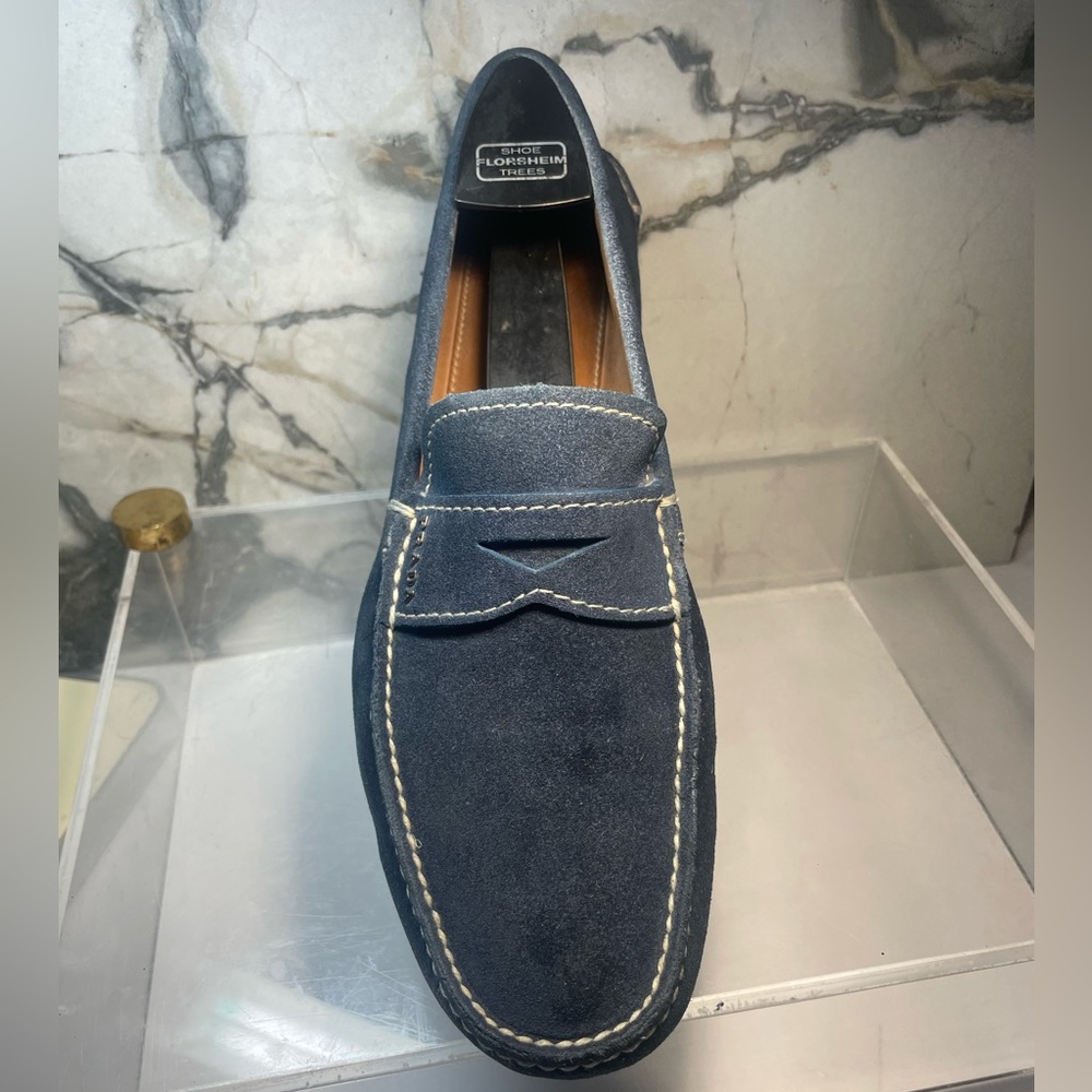 PRADA men’s loafers suede sz 7 made in italy - Picture 14 of 16